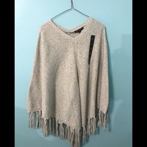 Grey poncho